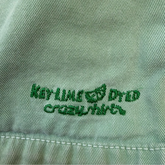 Crazy Shirts Hawaii Key Lime Dyed Shorts Mens Size Small Green Drawstring Cotton - Picture 4 of 9